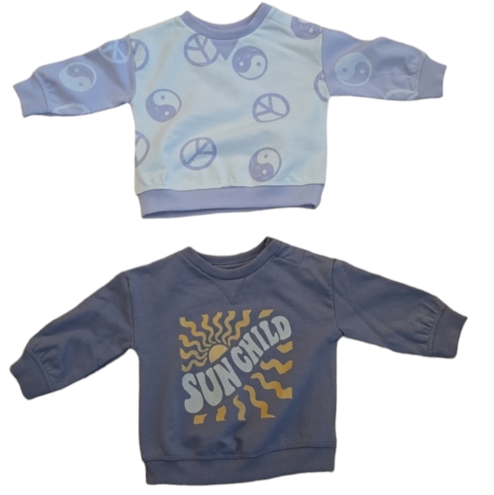 LITTLE CO BY LAUREN CONRAD BABY GIRLS BUNDLE OF 2 SWEATSHIRTS BOTH SIZE NEWBORN